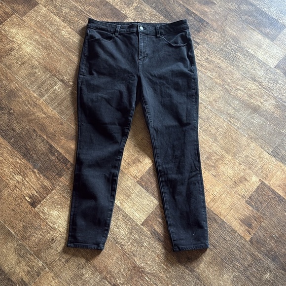 AE Dream Stretch High-Waisted Jegging Black Denim Jeans - Picture 5 of 10